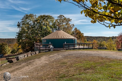 Sanctuary - Secluded Elegant Yurt + Views, Hot Tub
