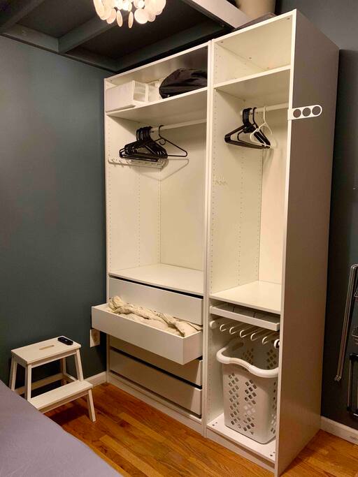 Storage space available to guests