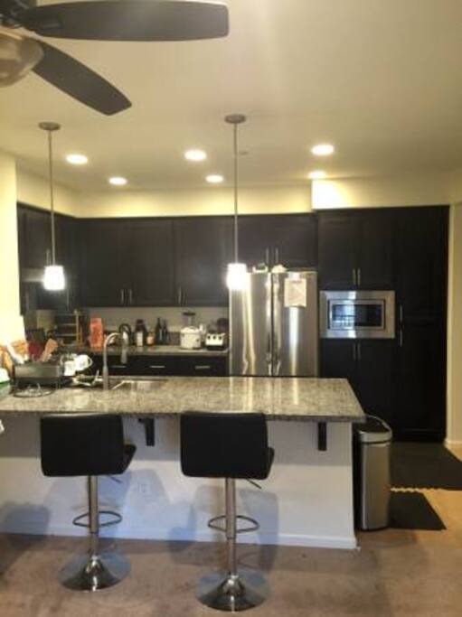 Shared kitchen.