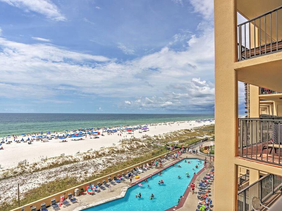 You'll be only steps from the beach and an alluring swimming pool.