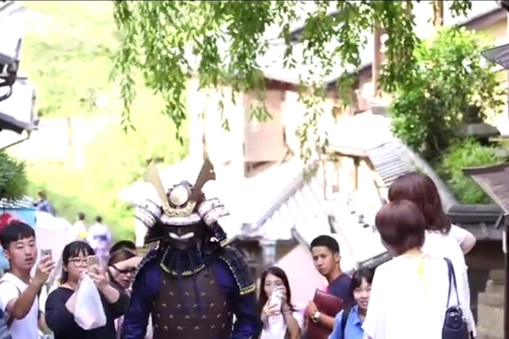 Samurai appears in kyoto.you can wear this amor!