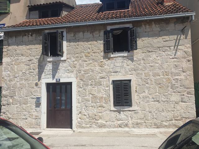 Room with a king sized bed in the city center