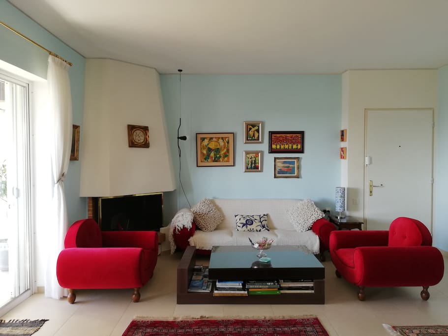 Living room during winter
