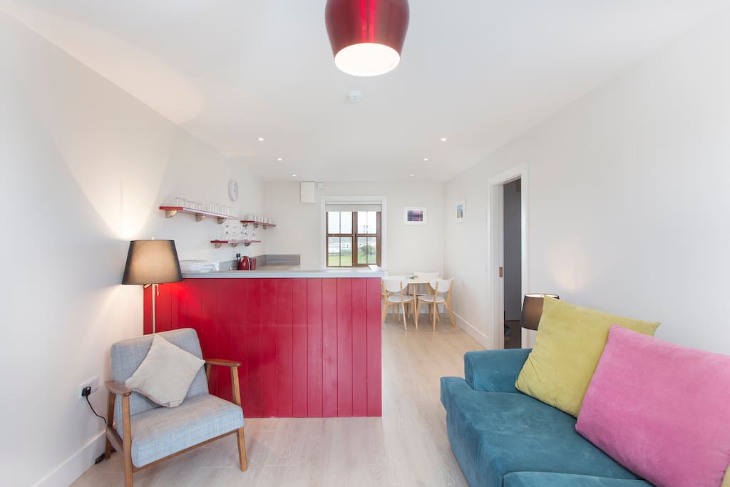 Colourful living area