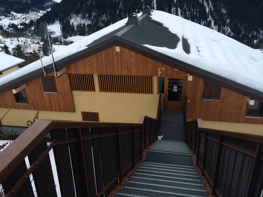 Descente vers le chalet