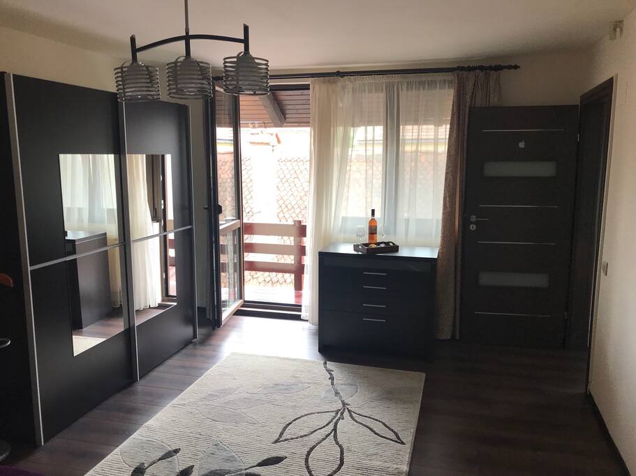 Main bedroom + balcony