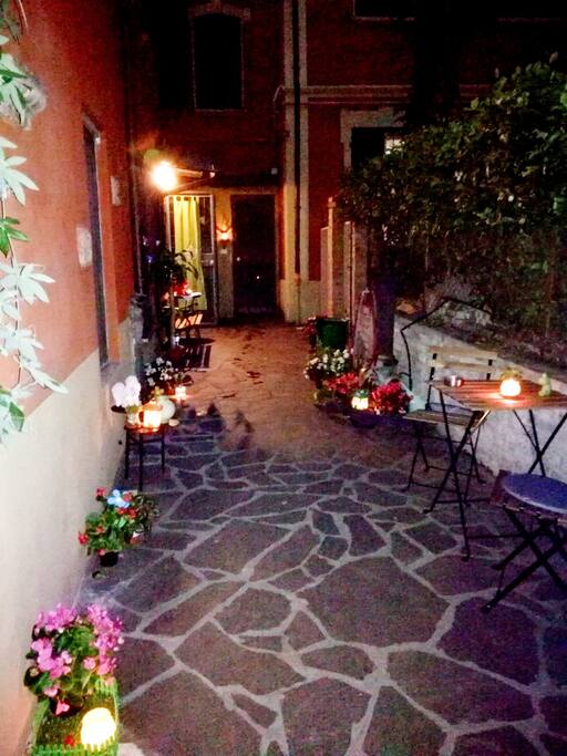 Scented candles and fairy lights ...