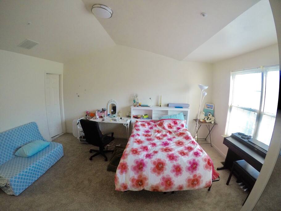 Master bedroom with bath