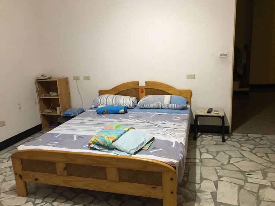 This is your home-----my husband's old room. Simple but very clean.