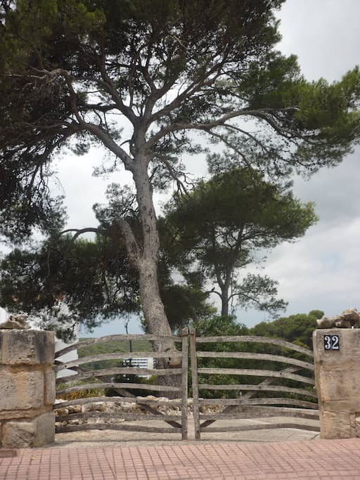 Entrada, zona aparcamiento