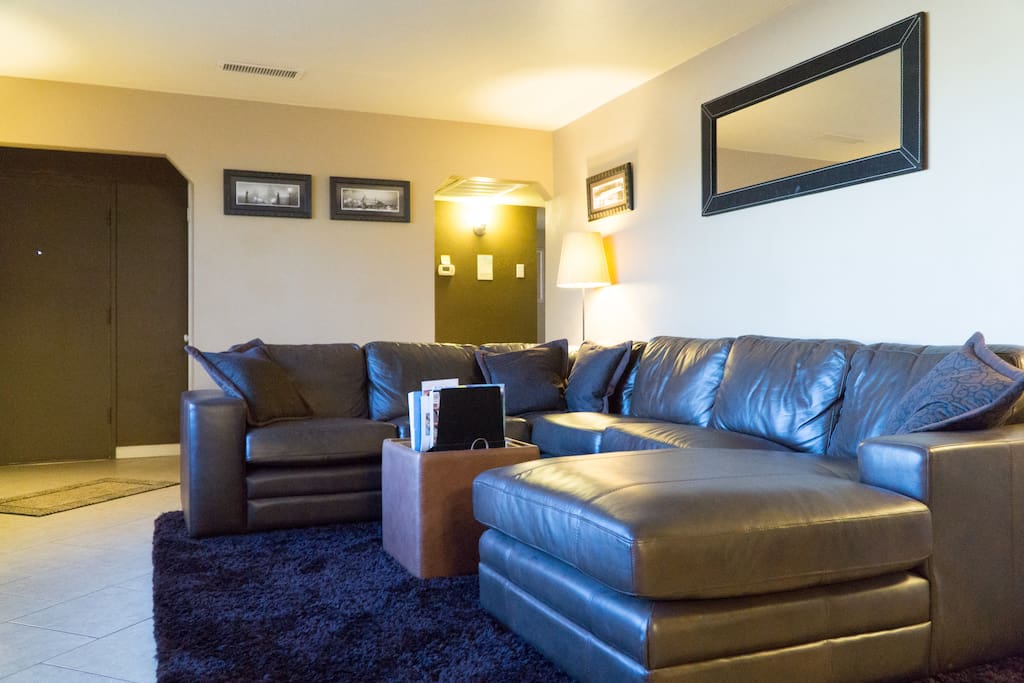 We fill up quickly, so reserve it now if it's showing available! Spacious and comfortable living room with new tile floors. (shared-space)