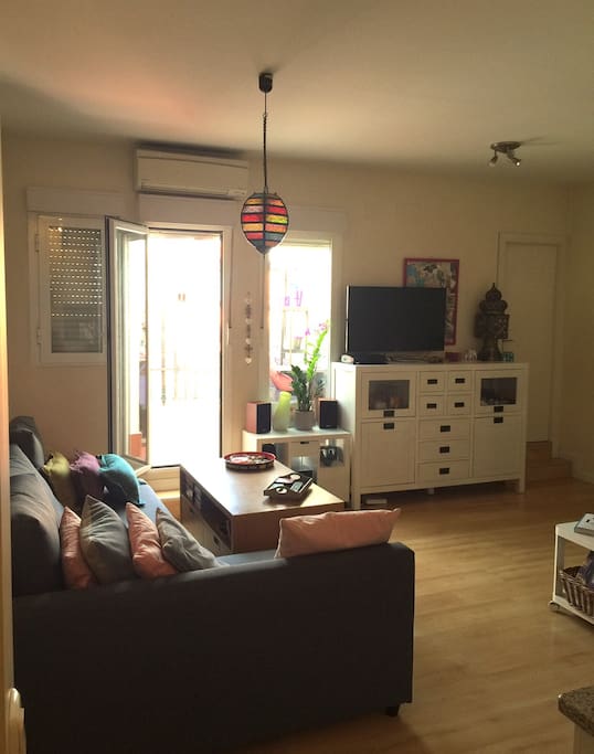 livingroom and access to private terrace