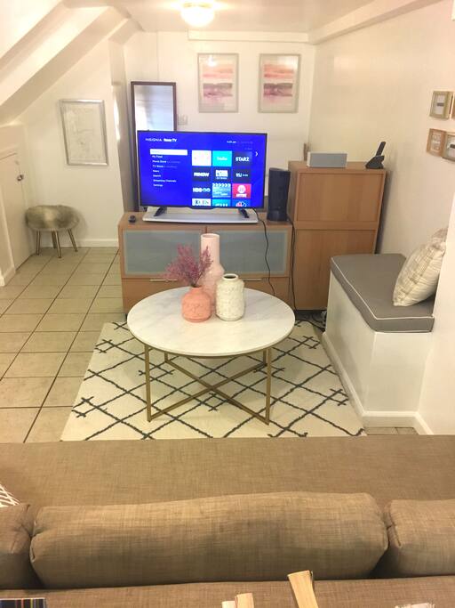Living Space/ TV with Netflix, Hulu, HBO, Showtime etc.