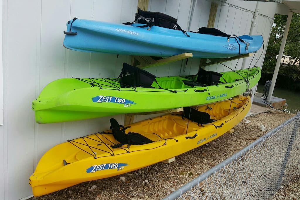Three 2-person kayaks are always at the home for guest to enjoy. No extra charge of course.