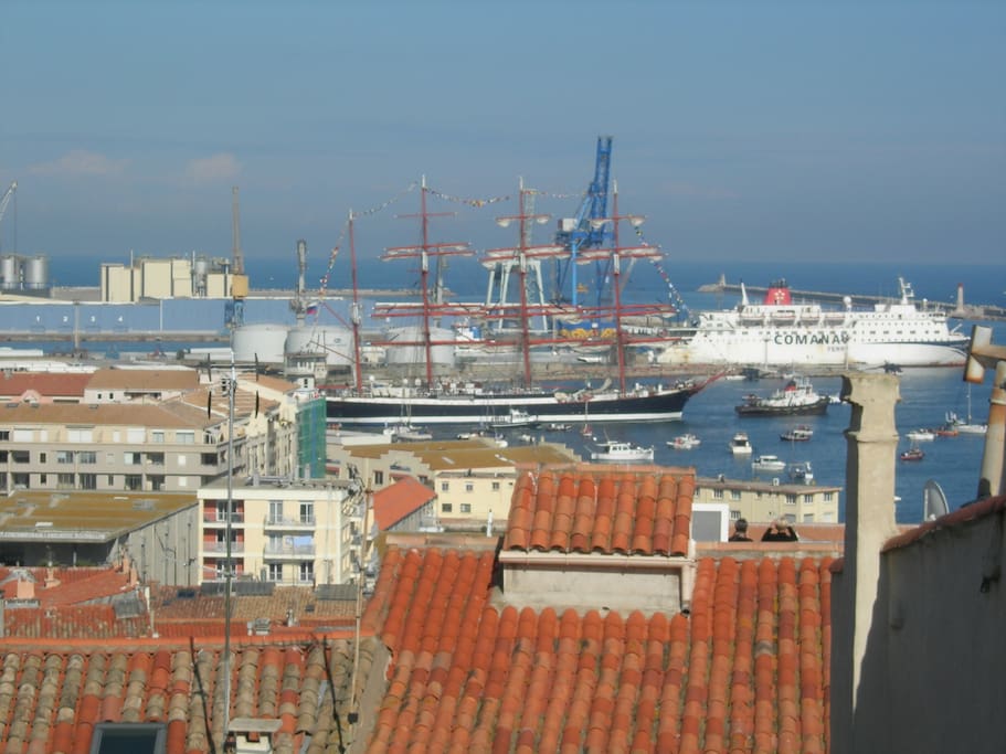 vue de la chambre 1 sur le port
