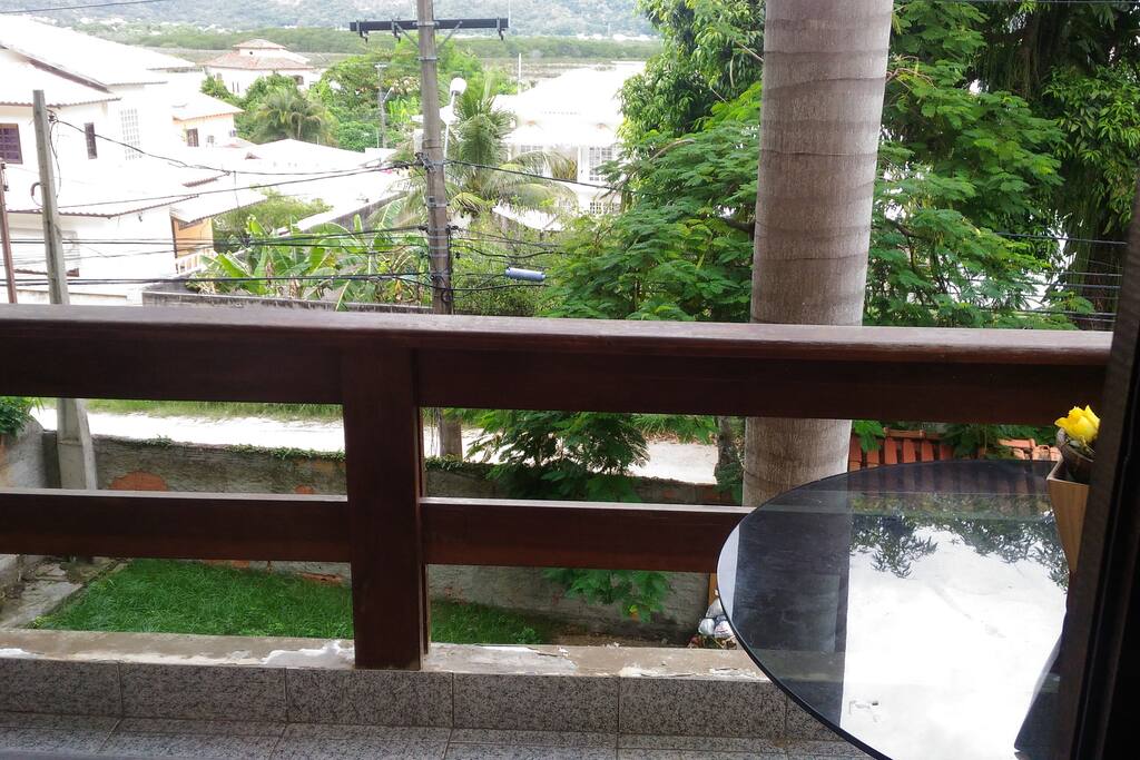 Varanda com Linda vista