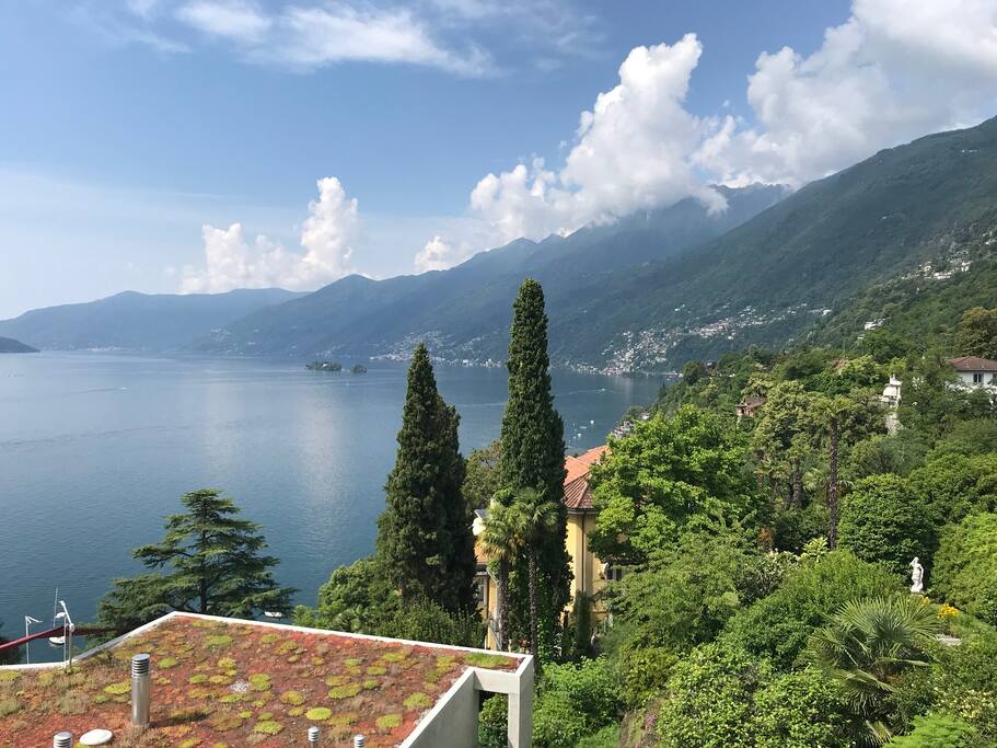 Uitzicht naar Brissago en Canobbio