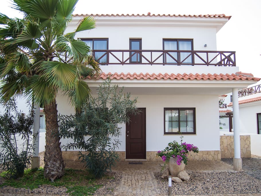 Front of villa