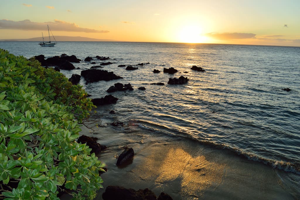 Catch this sunset every night. It's just a block away!