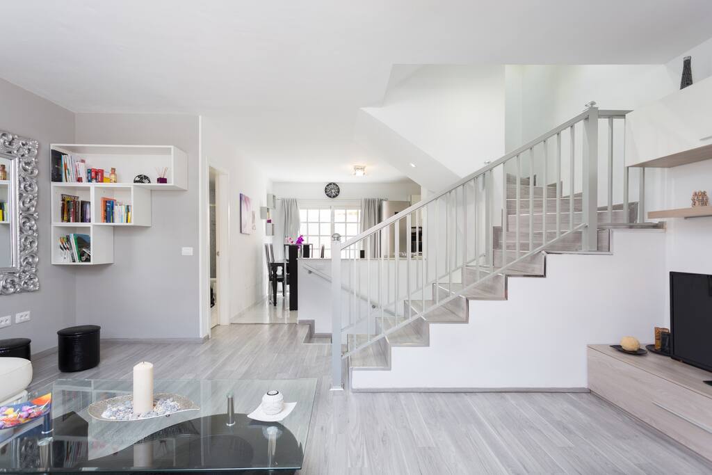 Living room, kitchen