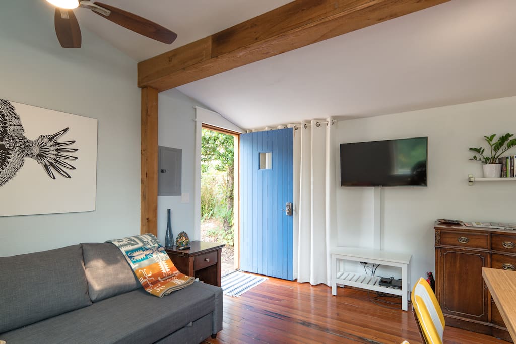 Relax with a book or game, or watch shows and movies through AppleTV.