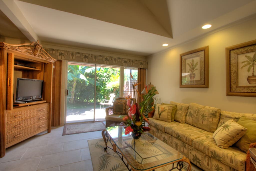 Living area looking to lanai