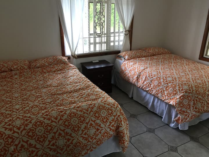 Room 2 features two Full size "FIRM" beds
