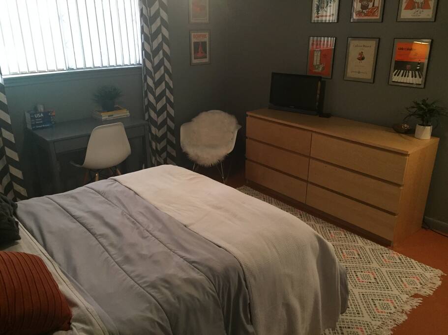 Newly updated guest room.