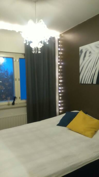 The smaller bedroom with 140x200 cm size double bed