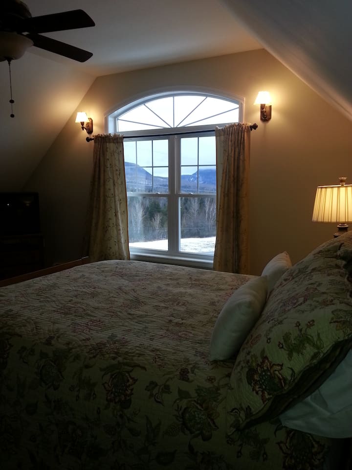 带标准双人床的主卧
