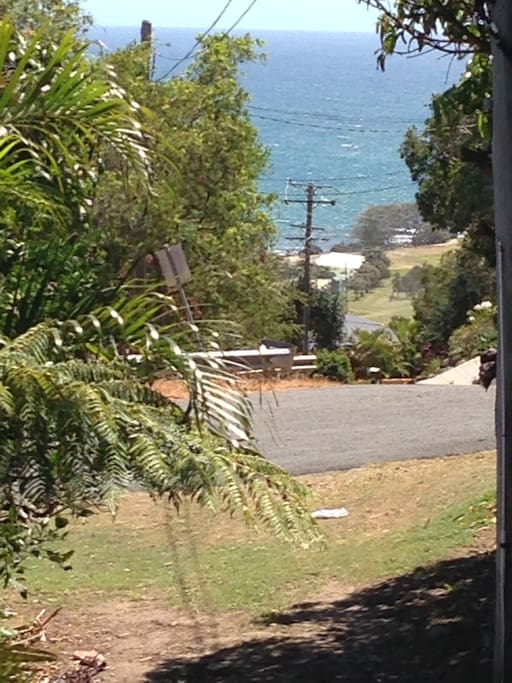 View down the driveway , of the "Point" , Little Nobby