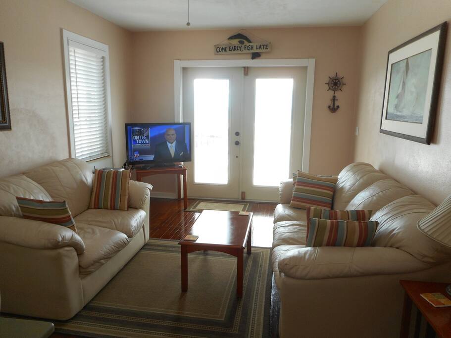 Living room leading out to deck