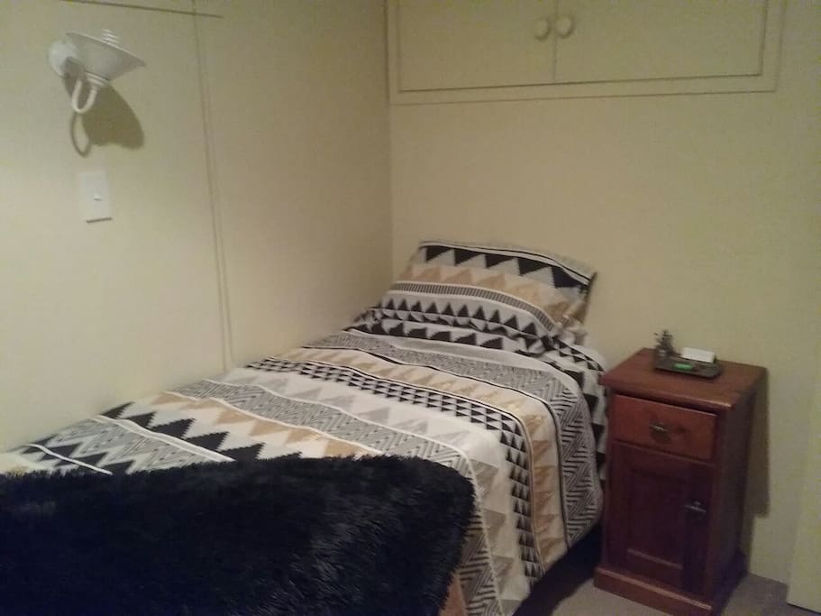 Comfortable single bed