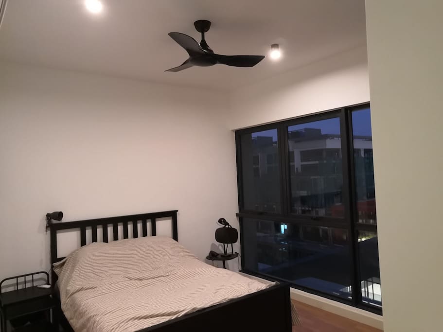 Every bedrooms come with A/C and ceiling fan. Master bedroom has a small laptop workdesk beside bed.