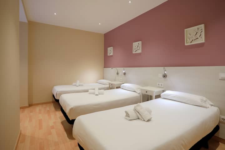 Habitación 3 - Triple con Camas Individuales