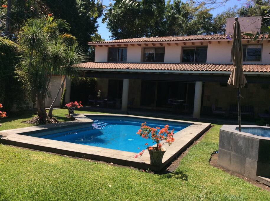 Vista del jardín