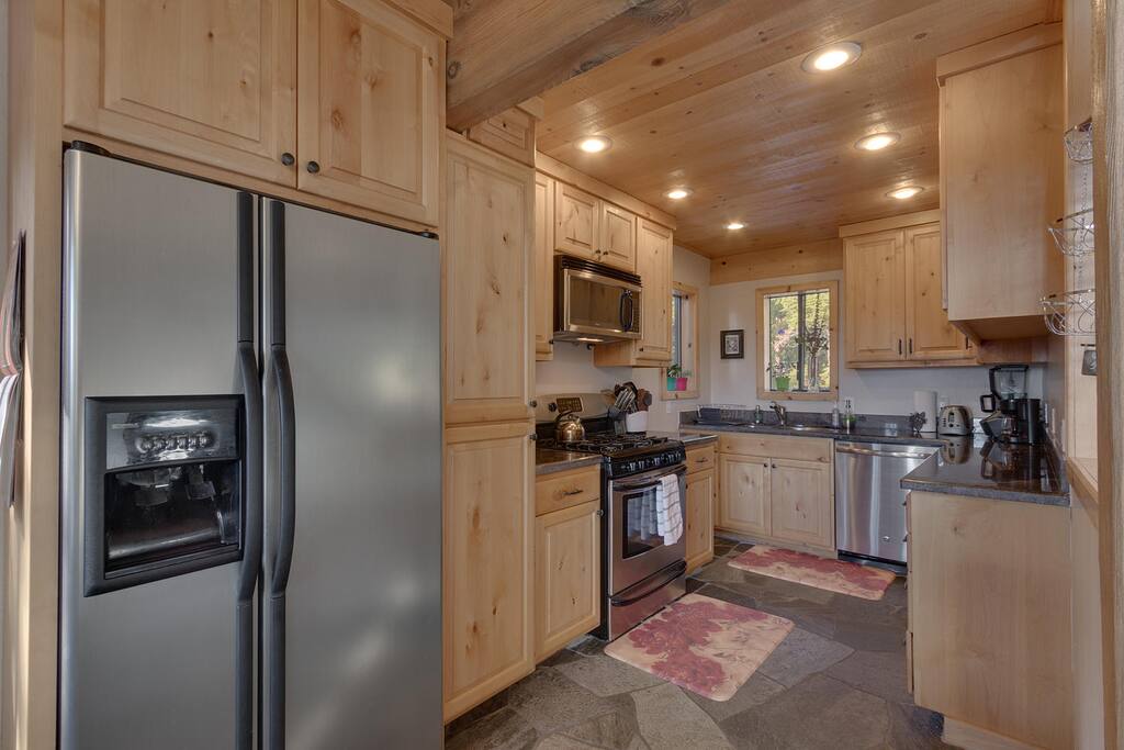 Updated, fully stocked kitchen