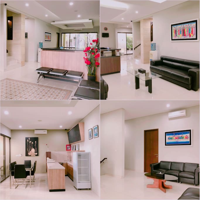 Reception, 1st Floor Lounge, Snack Corner, 2nd Floor Lounge