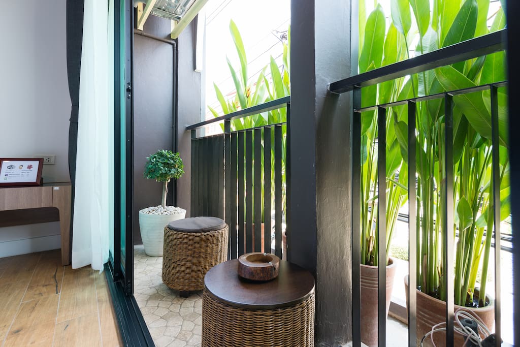 Sit back and relax at balcony.