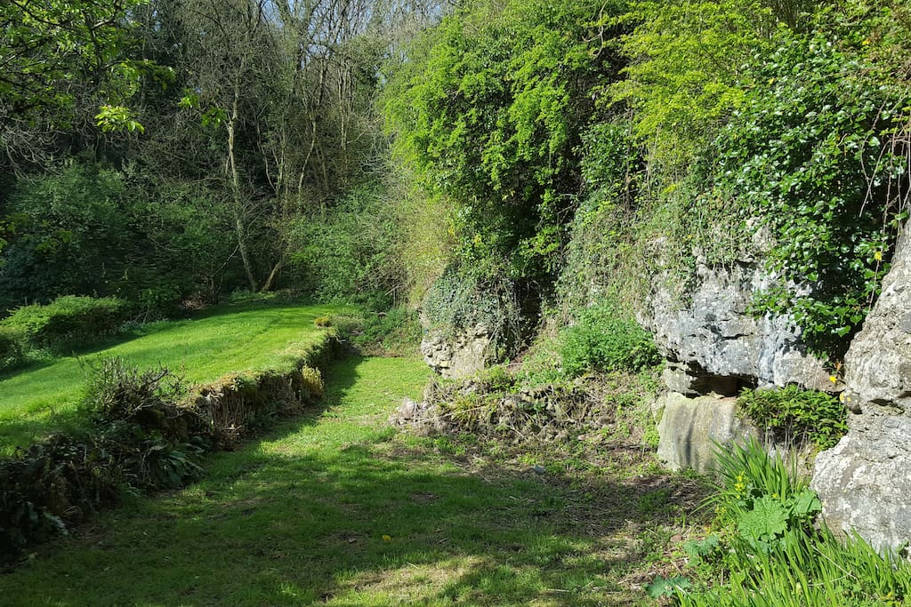 The private cliff garden and woods