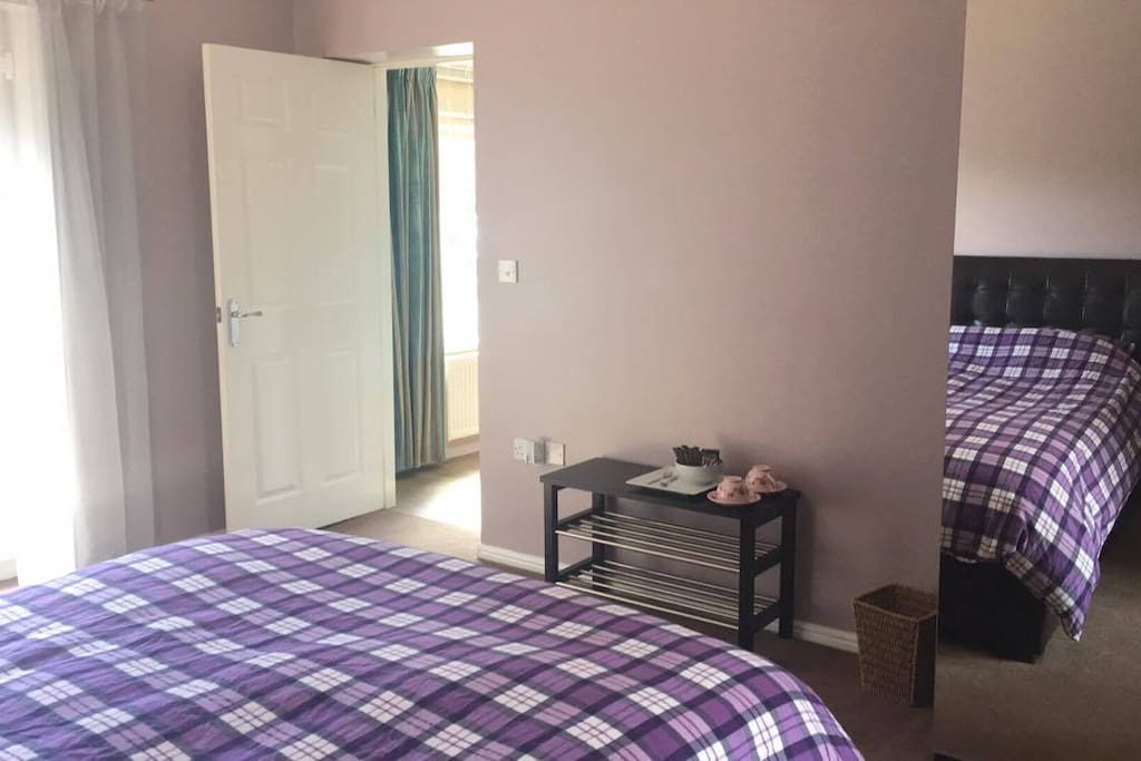 Spacious double bedroom with King bed
