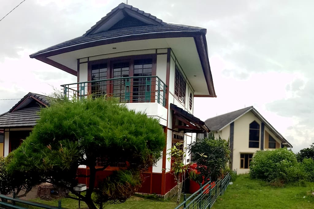 Front view of villa