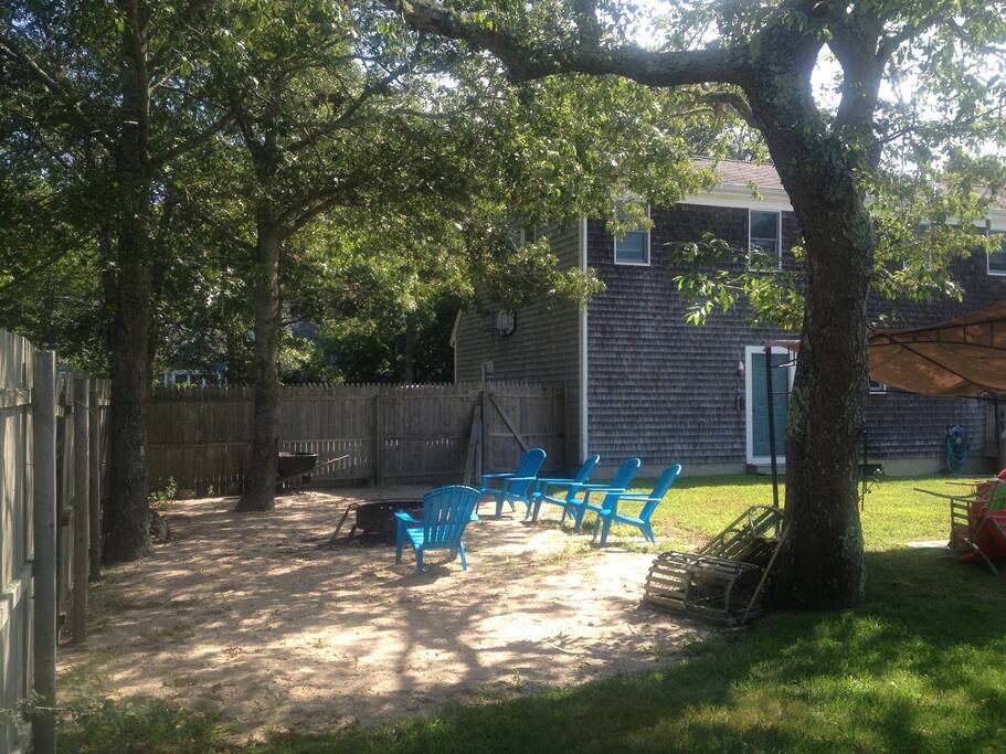 Fire pit sand area