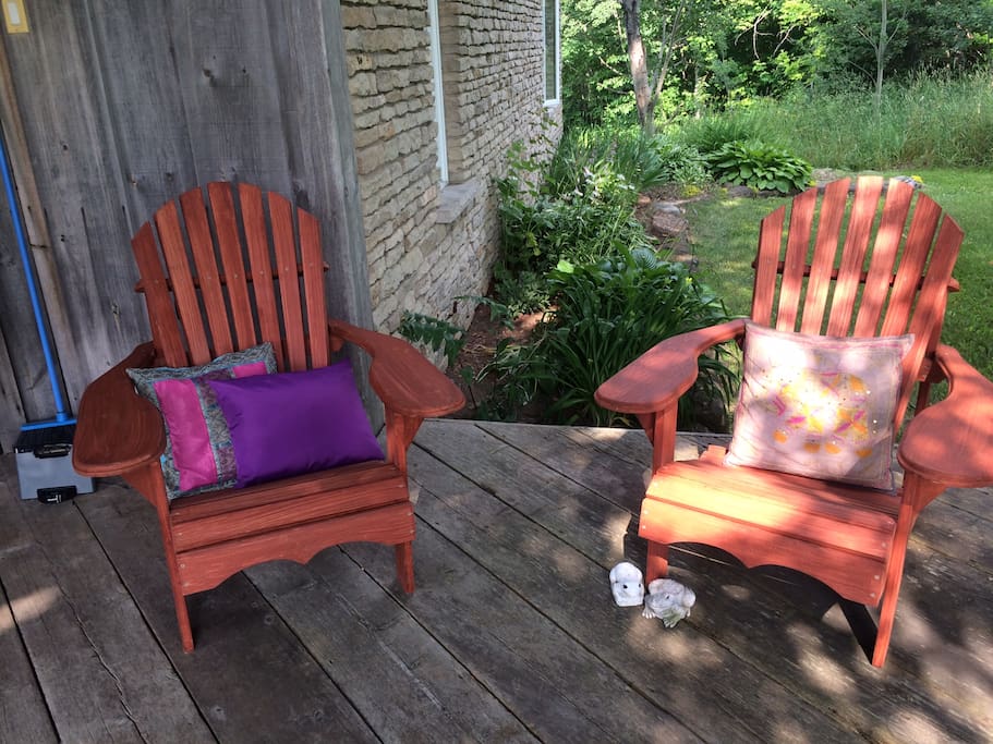 Muskoka Chairs on front porch