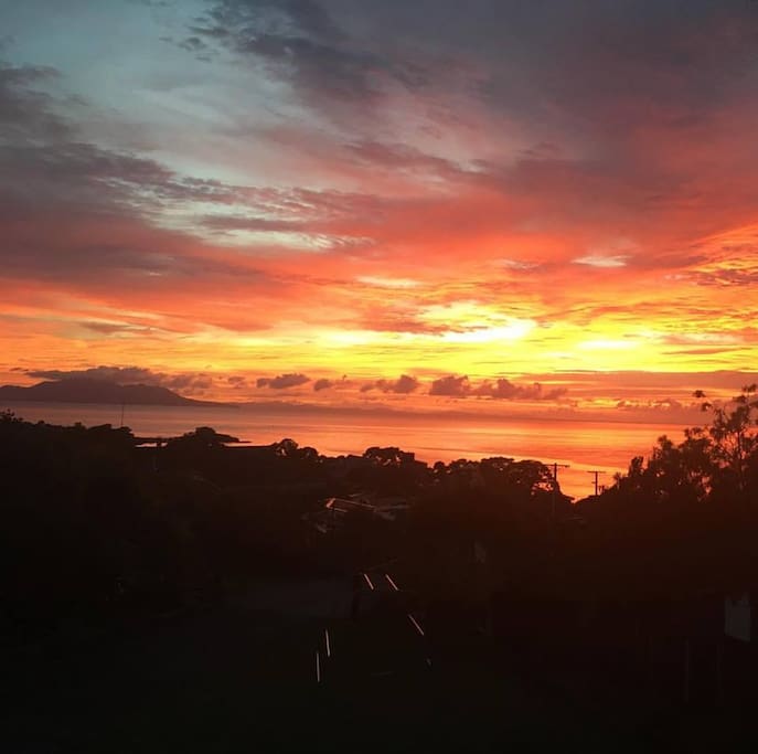 sunrise from the front deck