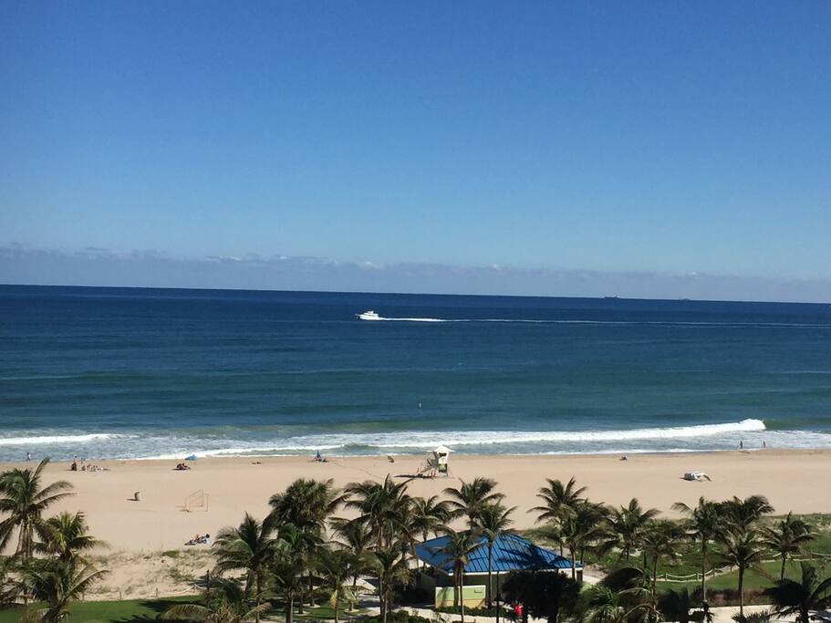 Beach view from balcony
