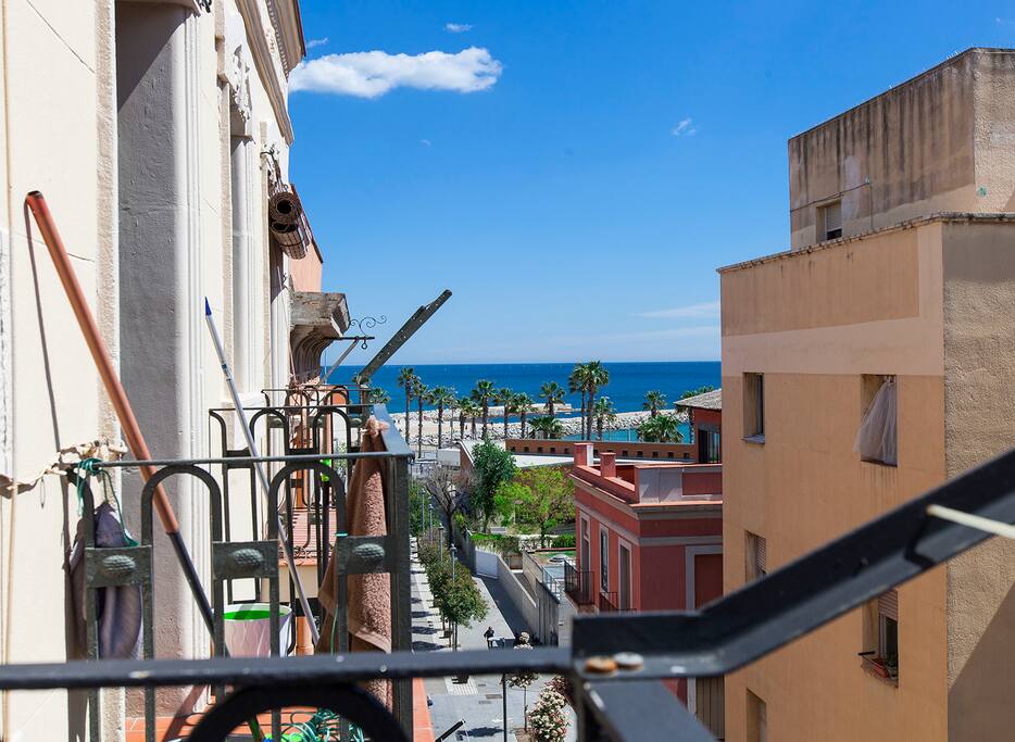 balcony, sea views, Barceloneta