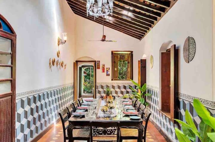 A traditional dining area
