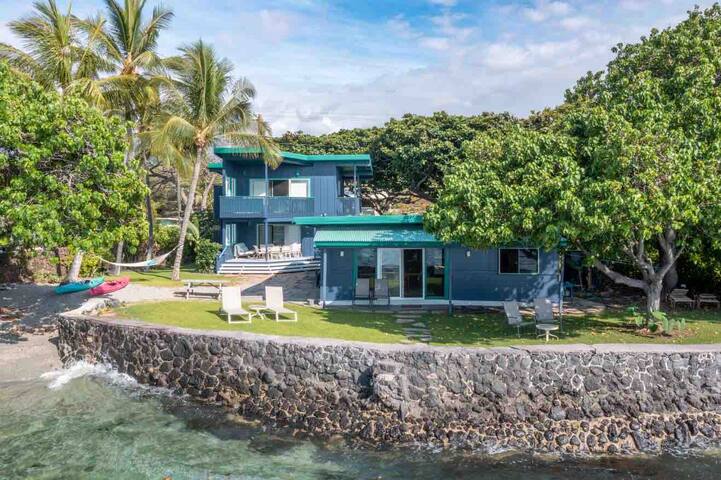 The Reef House – Oceanfront Puako Cottage