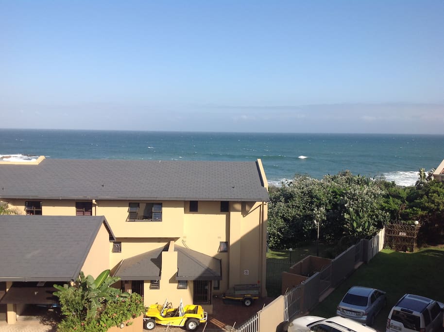 the ocean can be seen wale & dolphin watching from balcony
